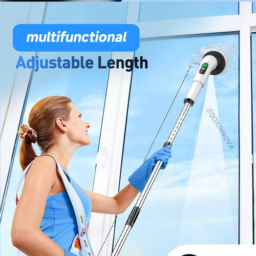 Electric Cleaning Brush – Powerful 360° Scrubber with 5 Interchangeable Heads